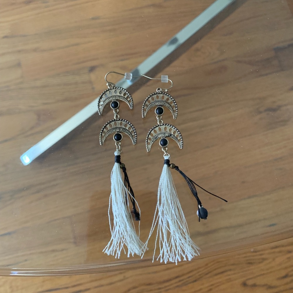 Tribal long earrings